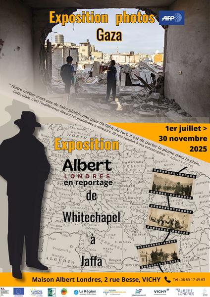 Exposition Albert Londres en reportage de Whitechapel à Jaffra