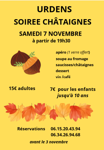 Soirée châtaignes_Urdens