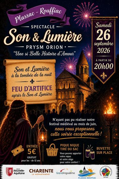 Spectacle son et lumière - Une si belle histoire d'amour