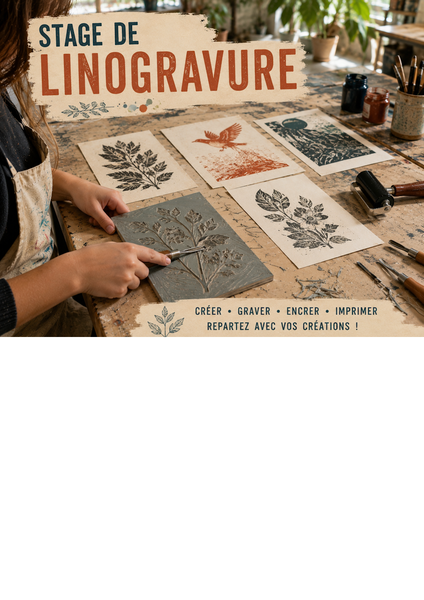 Stage de de linogravure enfants/ados