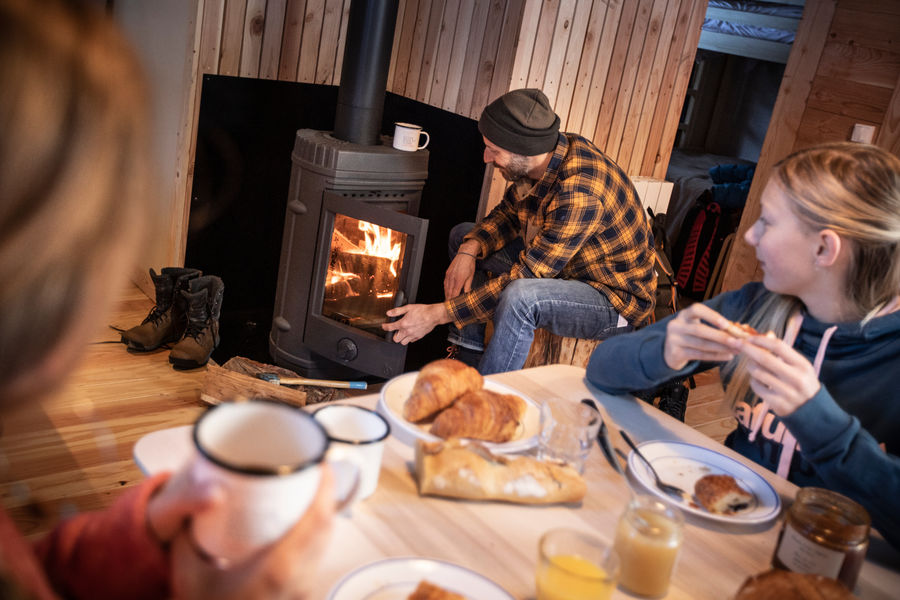 Les chalets Huttopia de Bozel