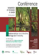 Conférence : La biodiversité du Haut-Rhône, un héritage de l’histoire_Aoste