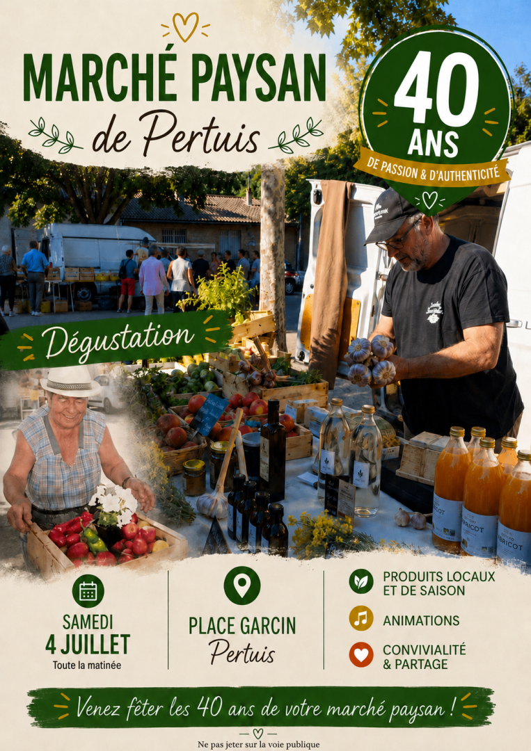 Les 40ans du marché paysan