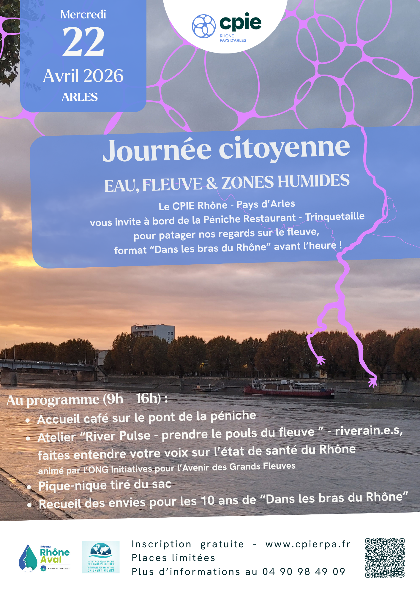 Journée citoyenne « Eau fleuve et Zones Humides » du CPIE Rhône Pays d&rsquo;Arles
