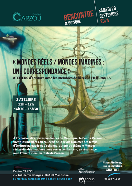 Ateliers "Mondes réels / mondes imaginés :... Du 2 au 28 sept 2024