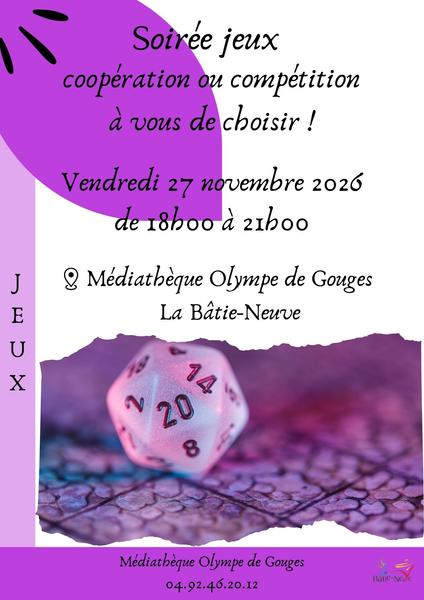 Soirée jeux de plateau