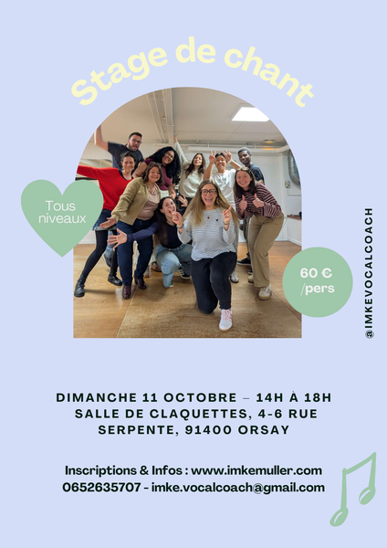 Stage de chant avec Imke Müller