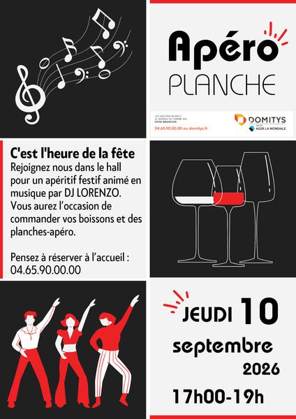 Apéro planche à la résidence Domitys