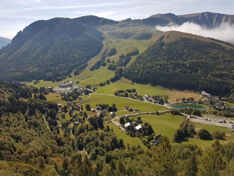 Vue aérienne station été
