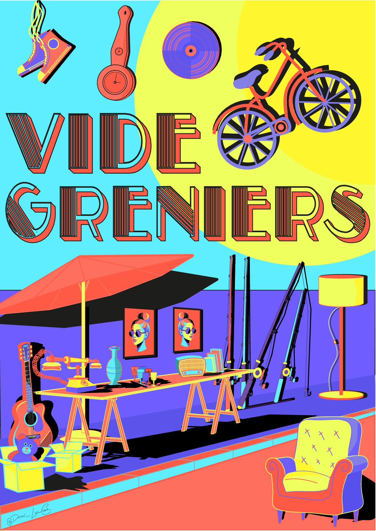 Vide greniers — visuel événement