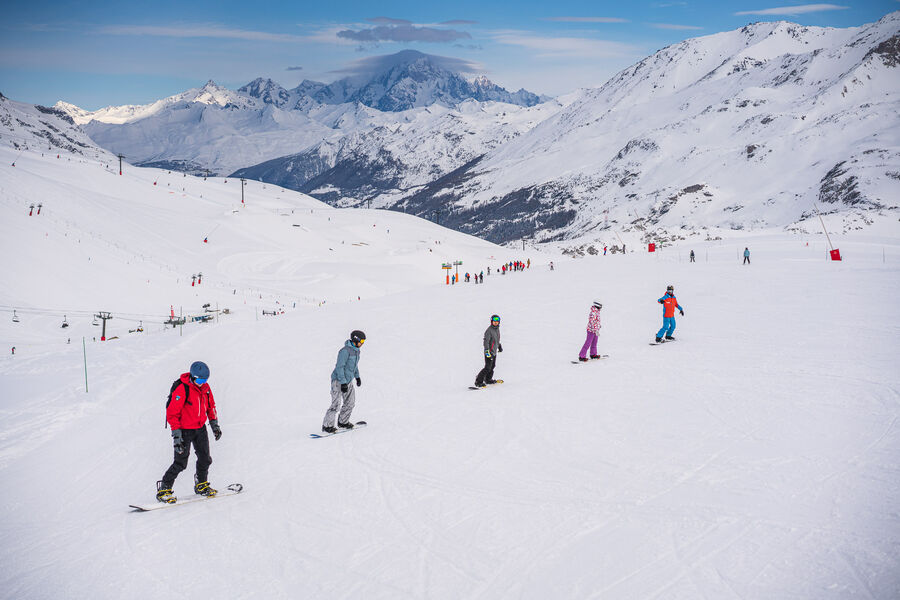 Oxygene group snowboard lessons