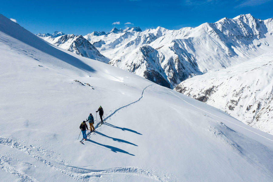 Ski de randonnée à Valloire sur le massif de la Sétaz