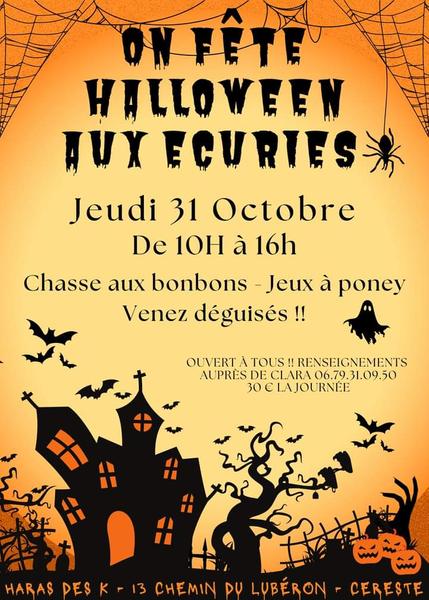 On fête halloween aux écuries