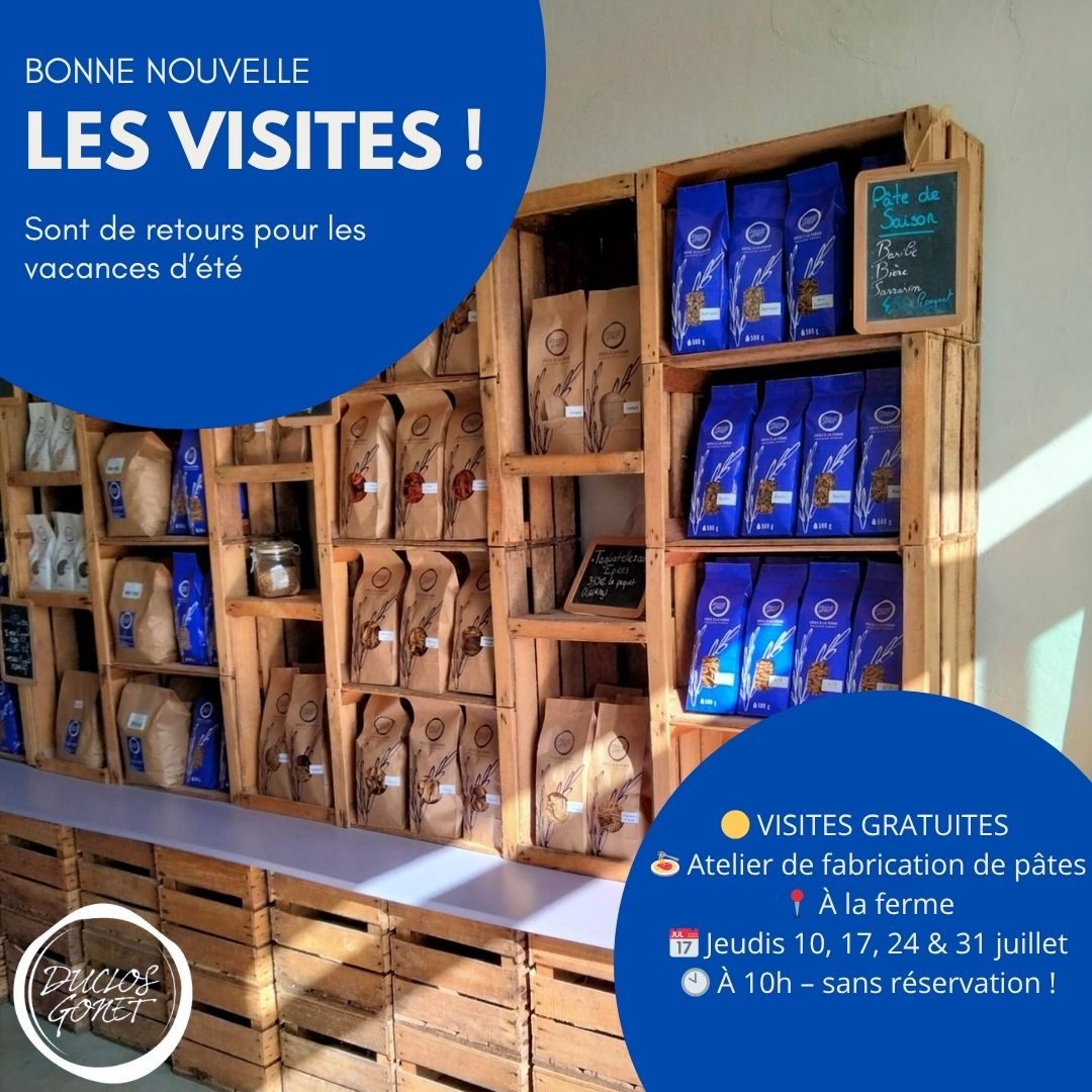 Affiche des visites du mois de juillet 2025