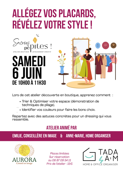Atelier : votre dressing organisé et stylé