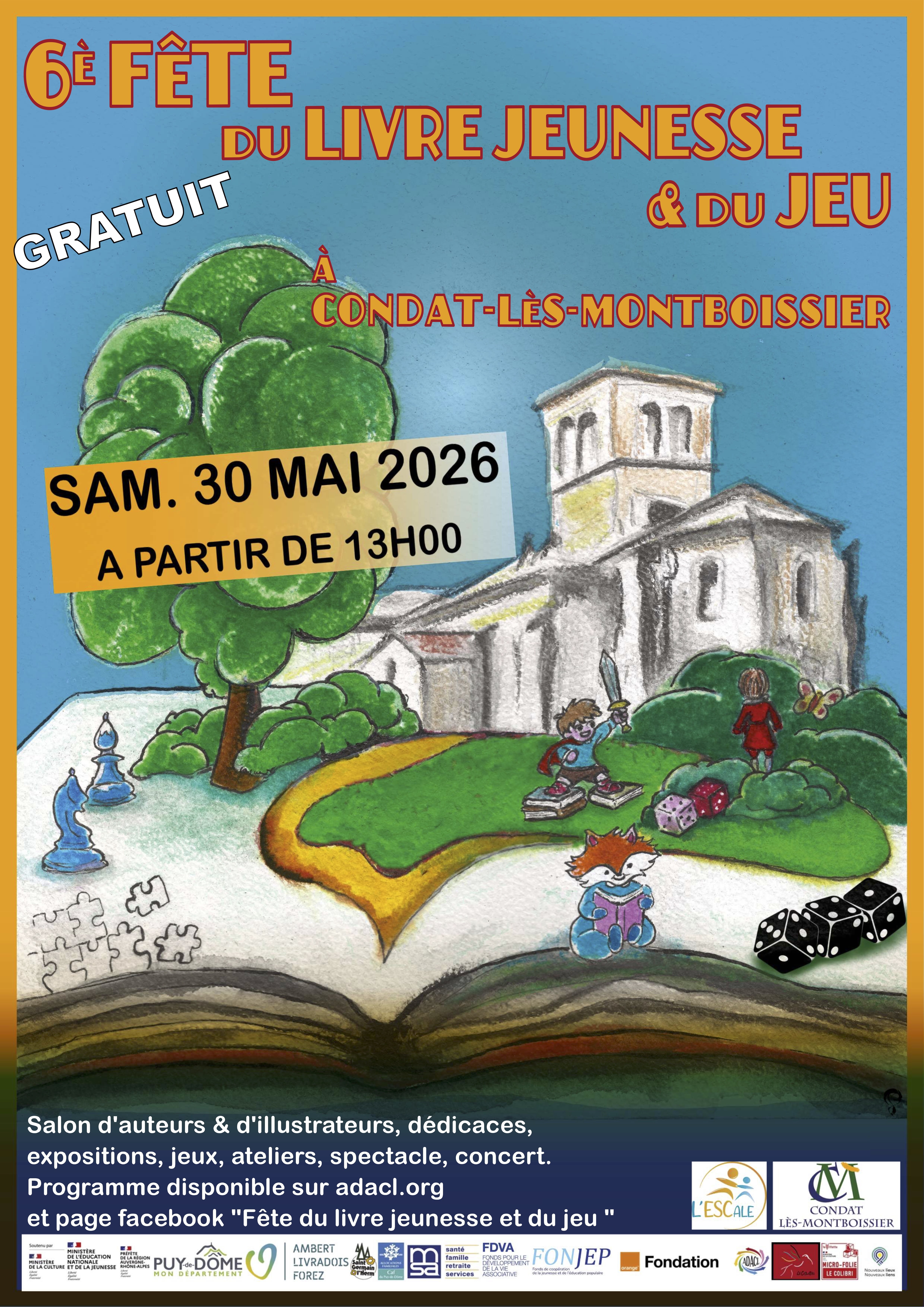Fête du livre jeunesse et du jeu // Condat-lès-Montboissier