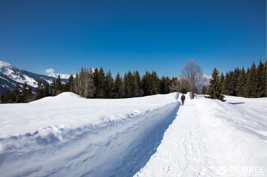 Sentier piéton hiver