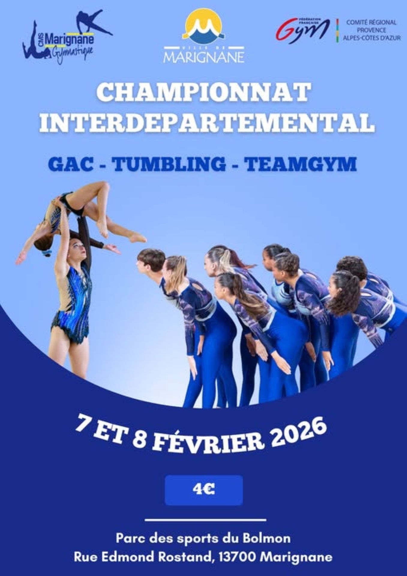 Championnat interdépartemental de teamgym, tumbling et gym acrobatique