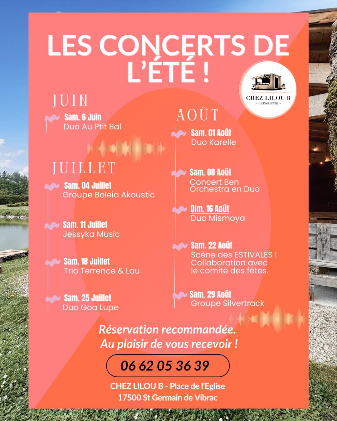Concerts chez Lilou B