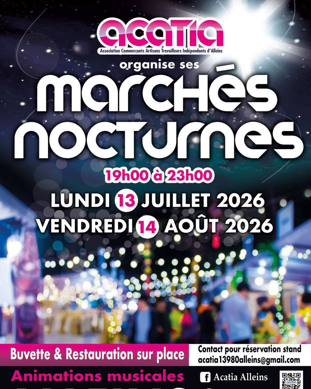 Marchés nocturnes de l'été à Alleins