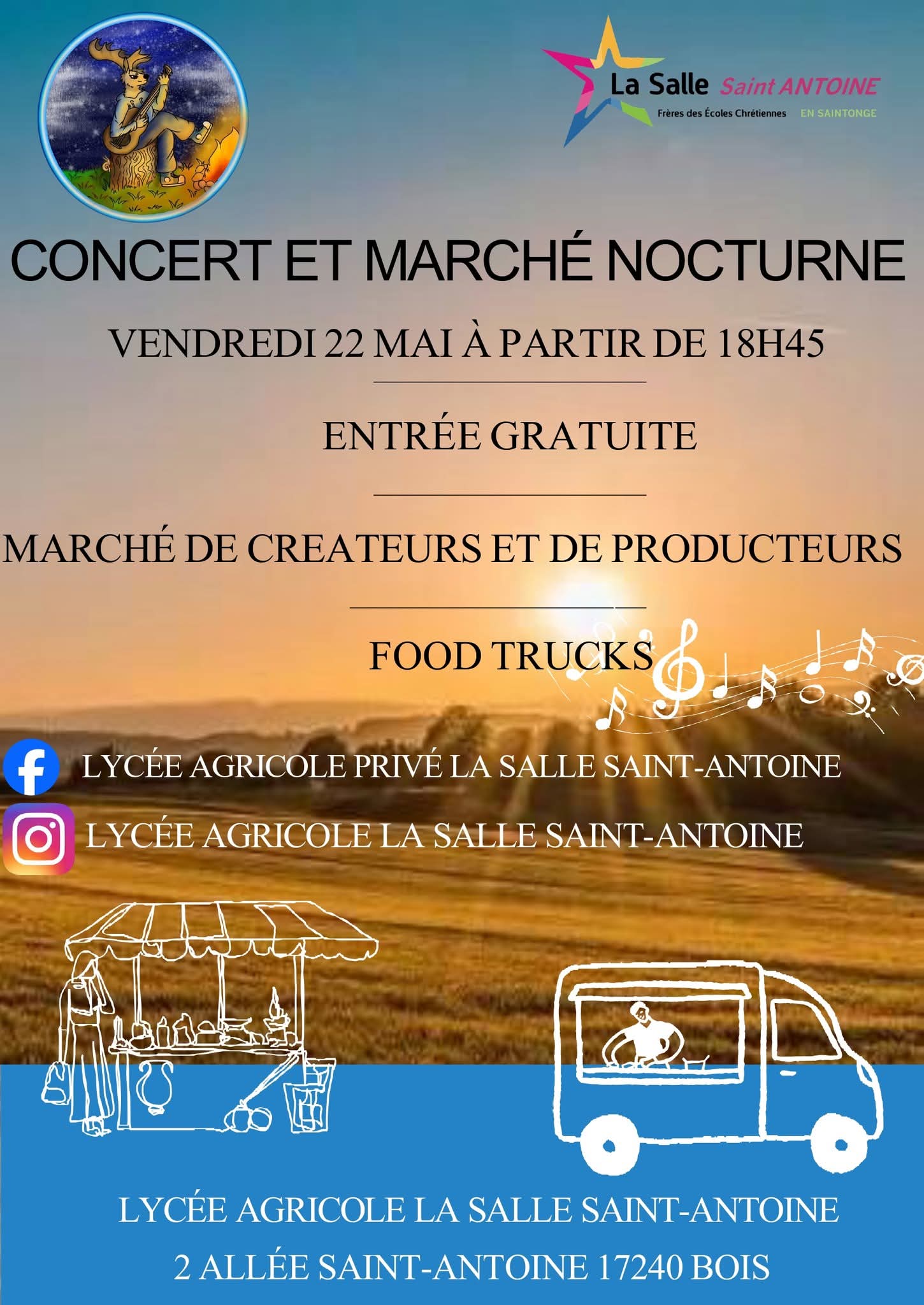 Concert et marché nocturne