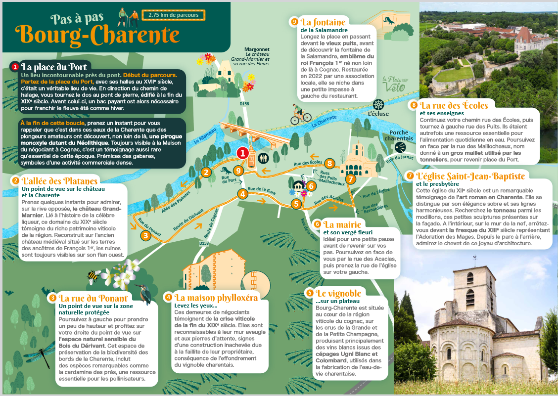 Balade | Pas à pas à Bourg-Charente | Villages de Pierres et de Vignes