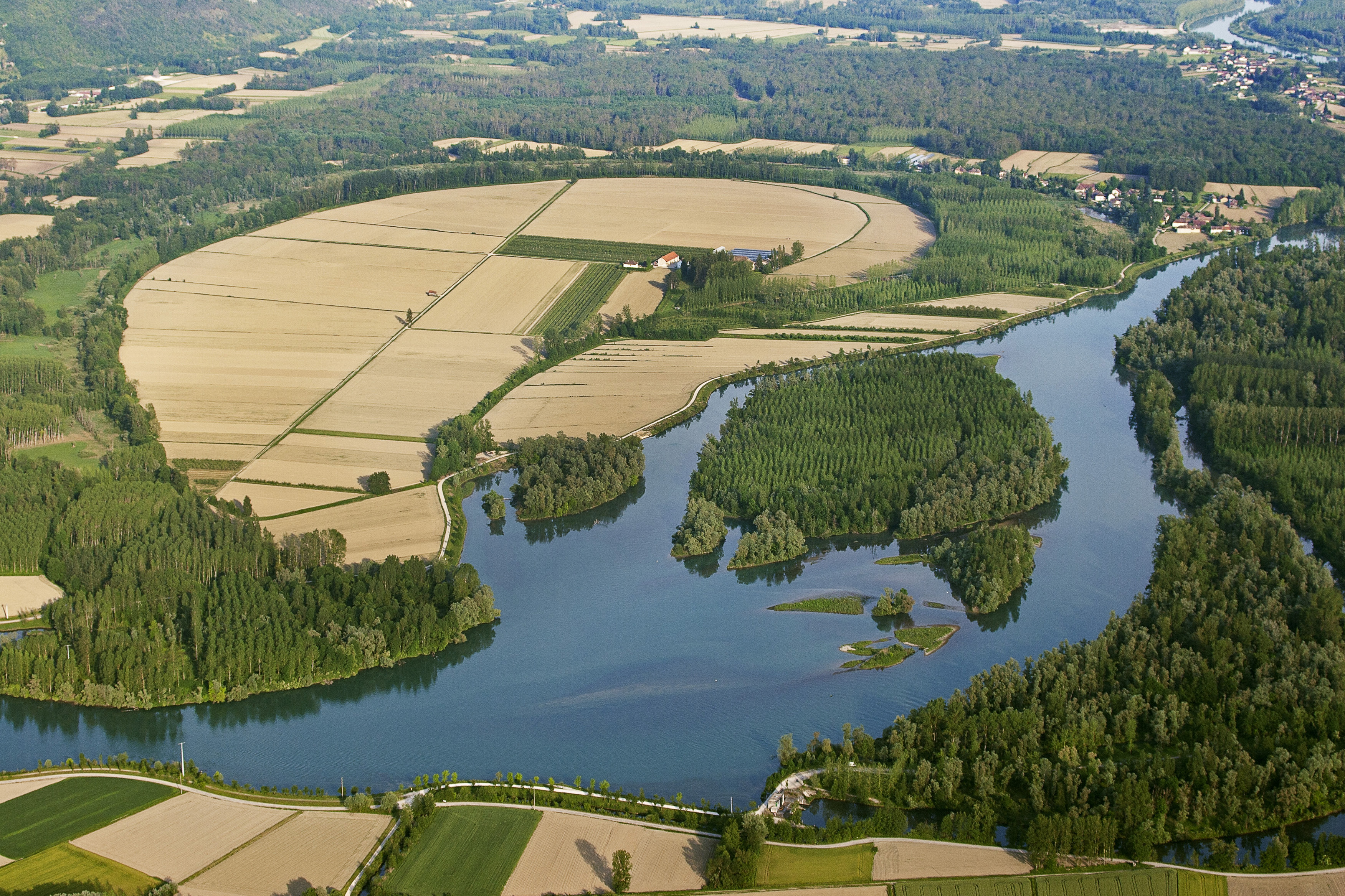 Vue sur le méandre du Saugey - Brangues - Balcons du Dauphiné