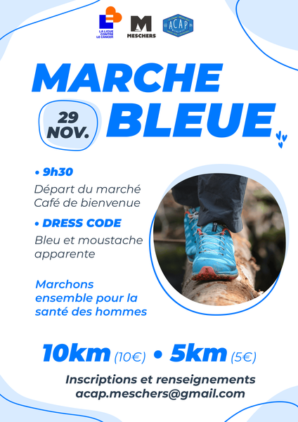 Marche bleue pour Movember
