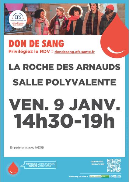 Don de sang - La Roche des Arnauds_La Roche-des-Arnauds