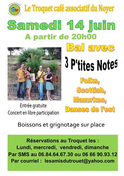 bal 3P'tites notes - © les amis du troquet bal 3P'tites notes - © les amis du troquet
