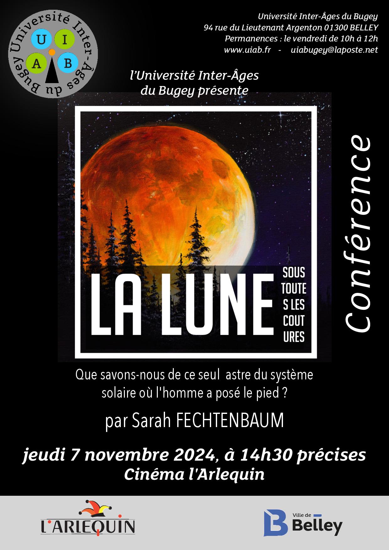 Conférence de l'UIAB : La lune, sous toutes ses coutures_Belley