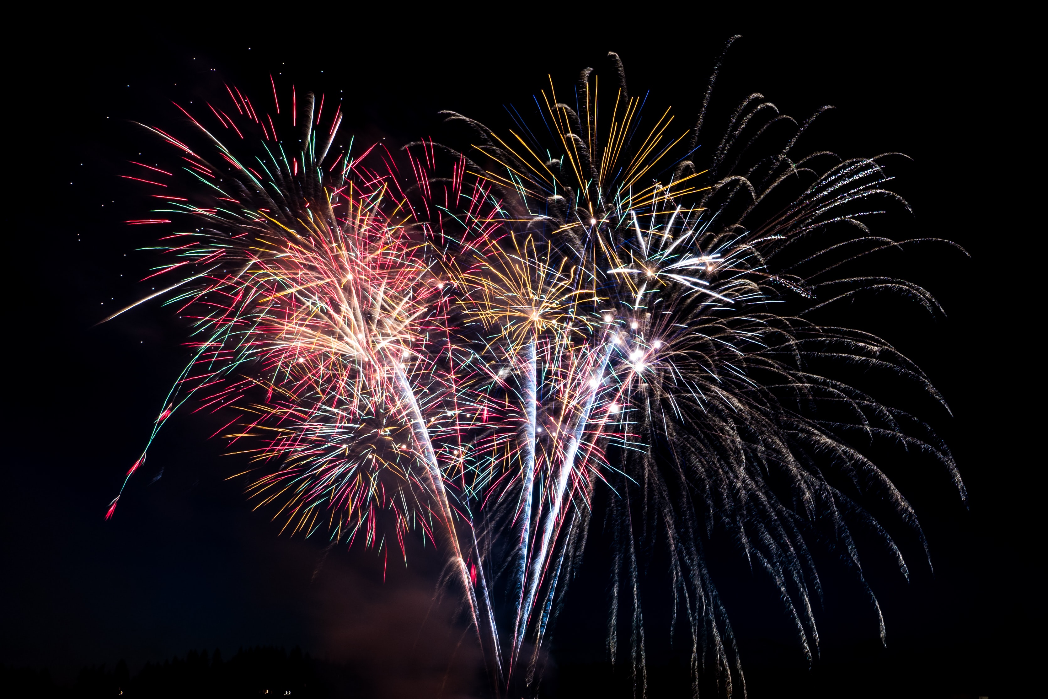 Feu d'artifice en clôture du concert du 7 juillet