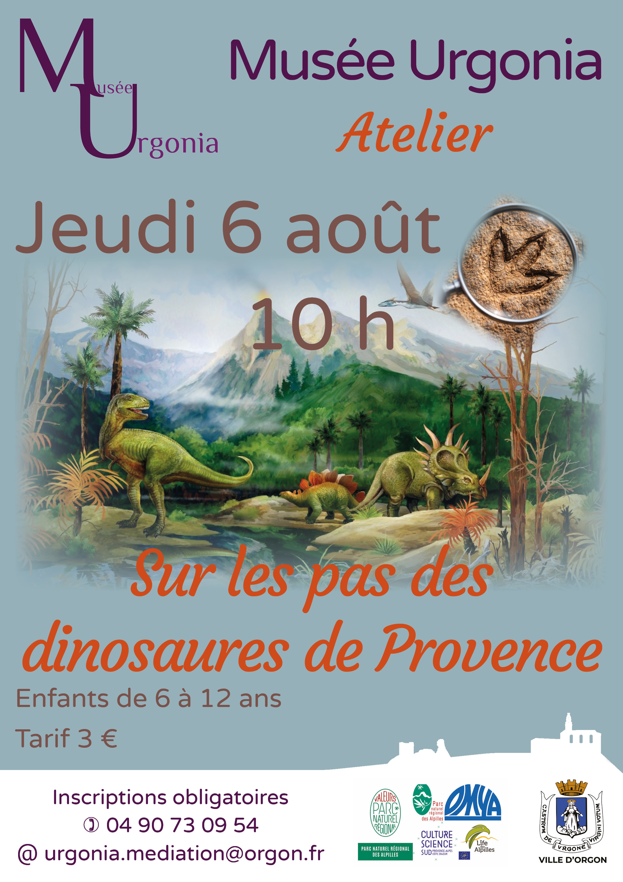 Atelier "Sur les pas des dinosaures de Provence "