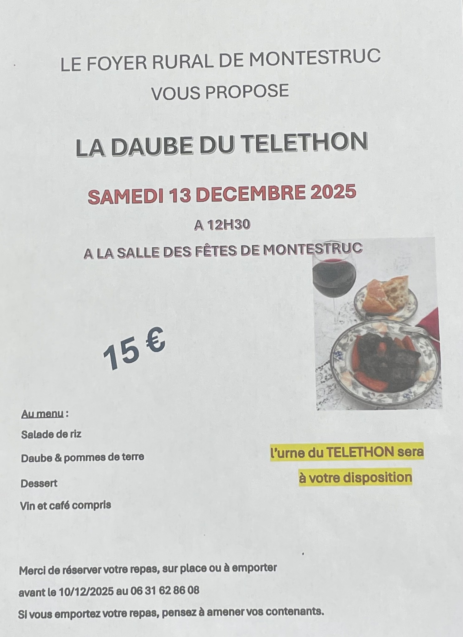 Daube du Téléthon_Montestruc-sur-Gers