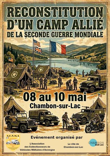 Reconstitution d'un camp allié de la Seconde Guerre Mondiale