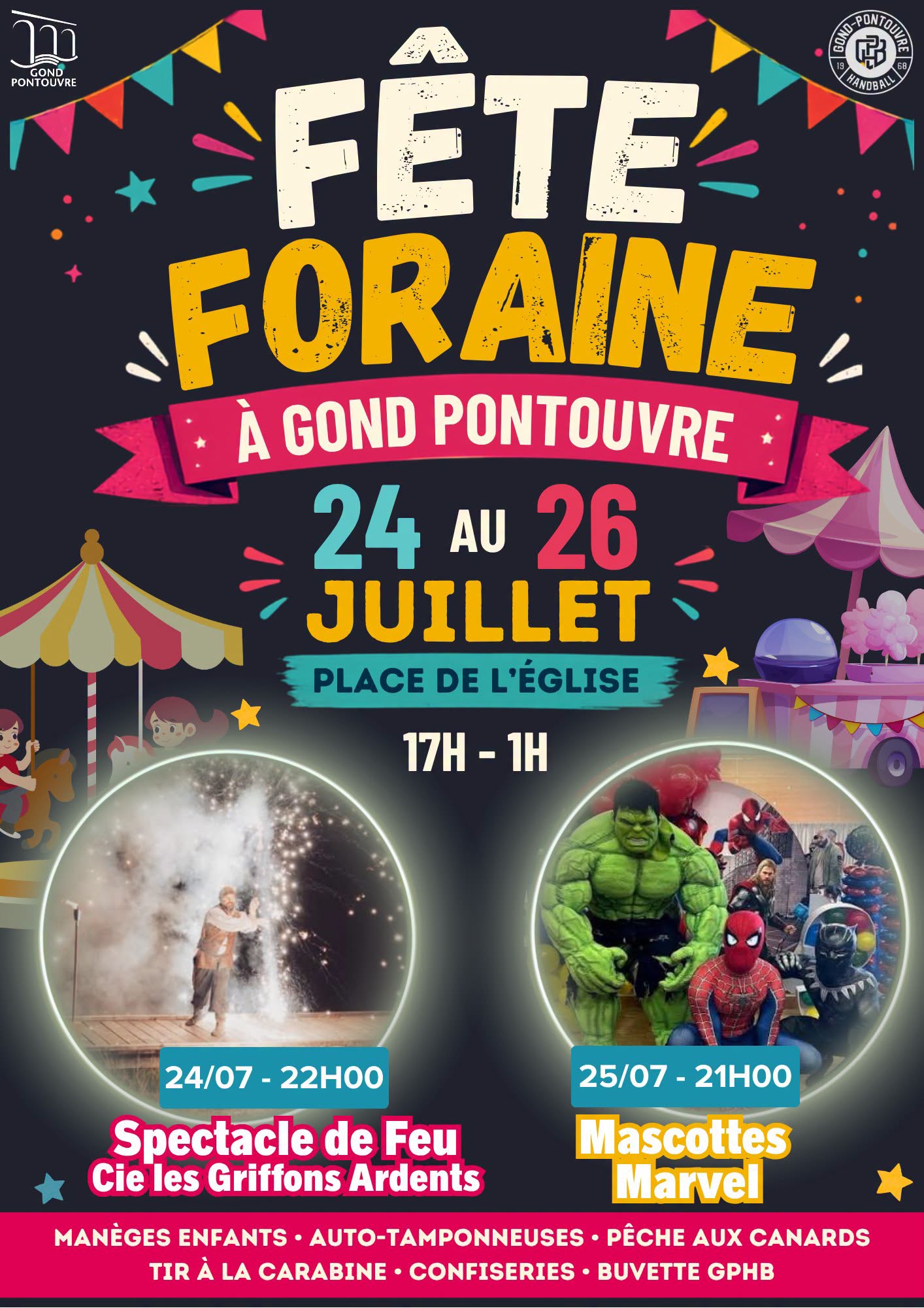 Fête foraine à Gond Pontouvre