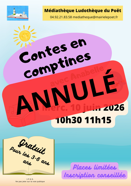 Annulé - Contes en comptines