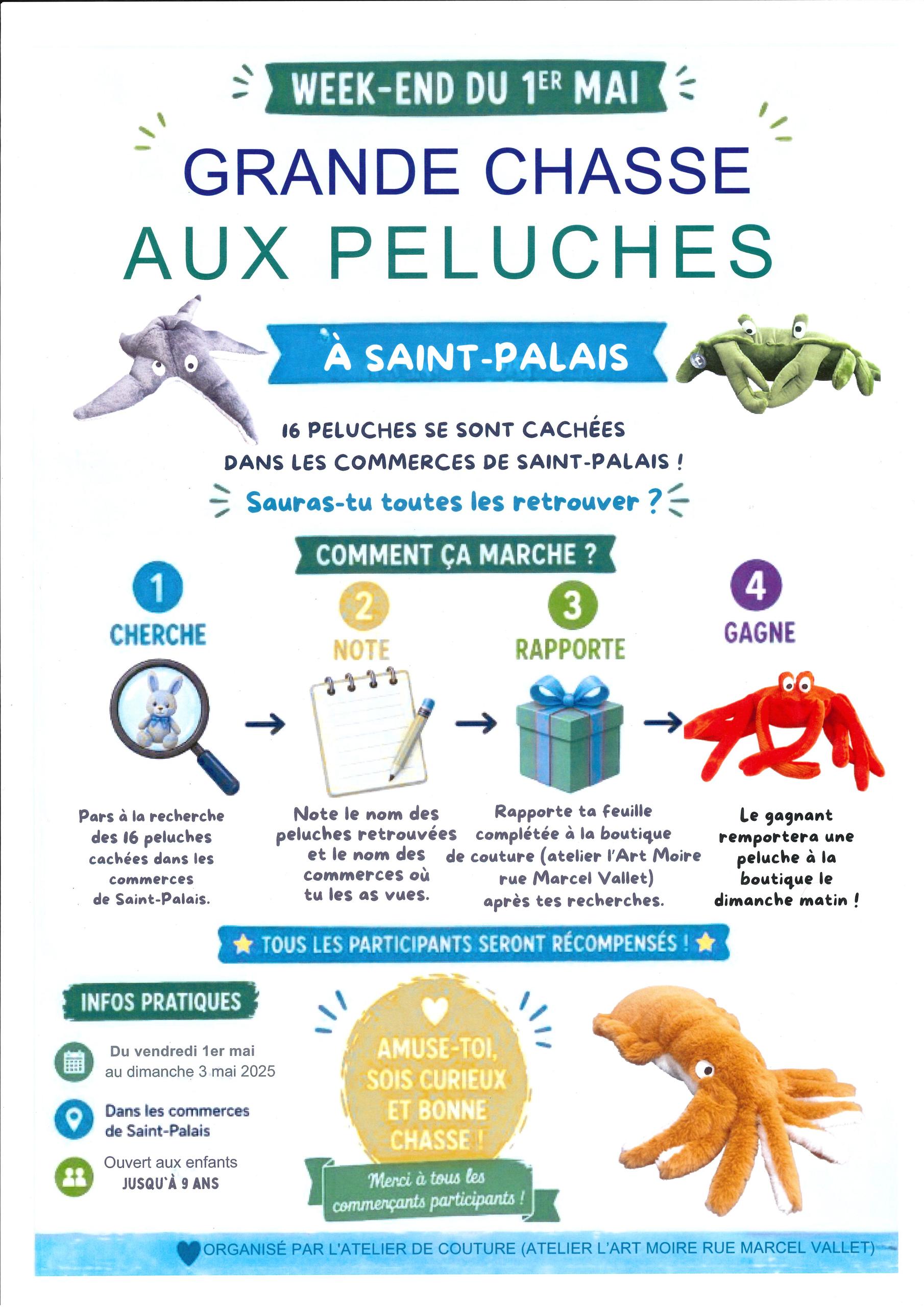 Grande chasse aux peluches