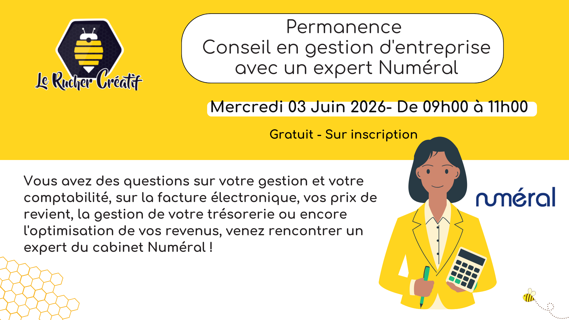 Permanence Conseil en gestion d'entreprise — visuel événement