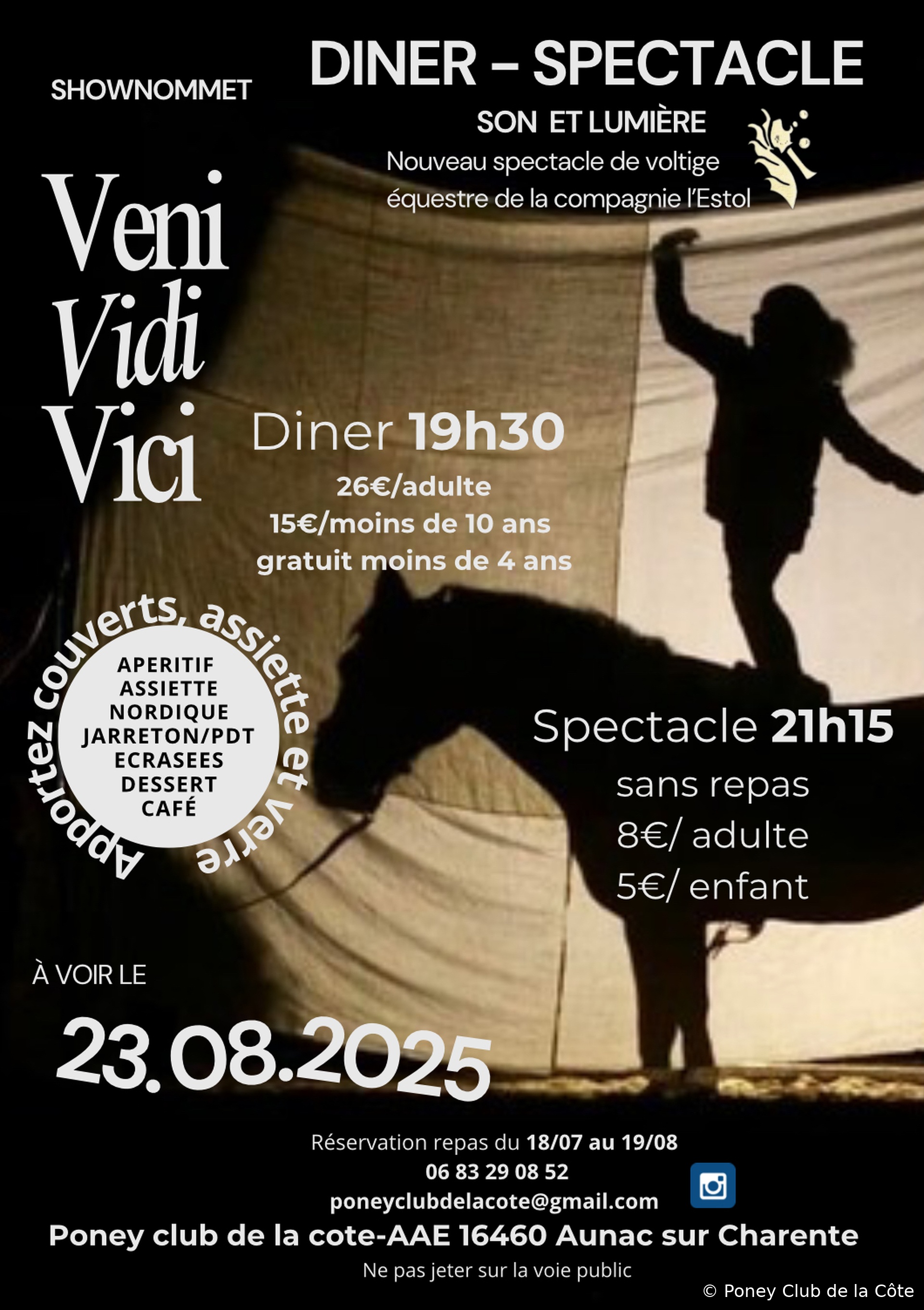 Diner spectacle 
