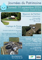 Affiche découverte de la station d'épuration Natu'Net aux Avenières Veyrins-Thu…