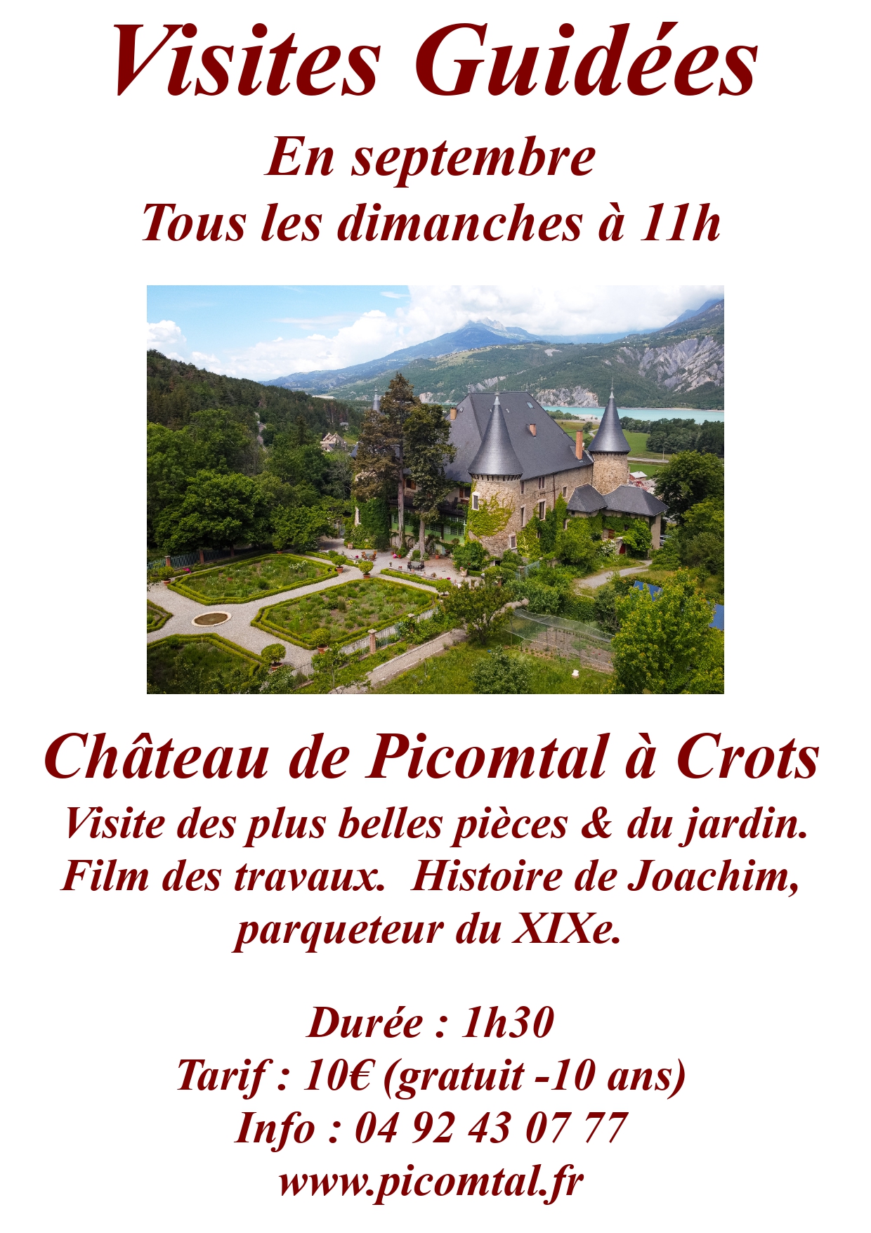 Visite guidée : Château de Picomtal