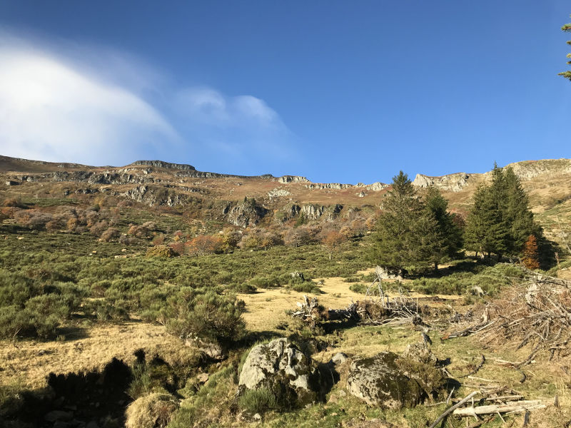 Parcours trail 15 - Plomb du Cantal Prés Marty