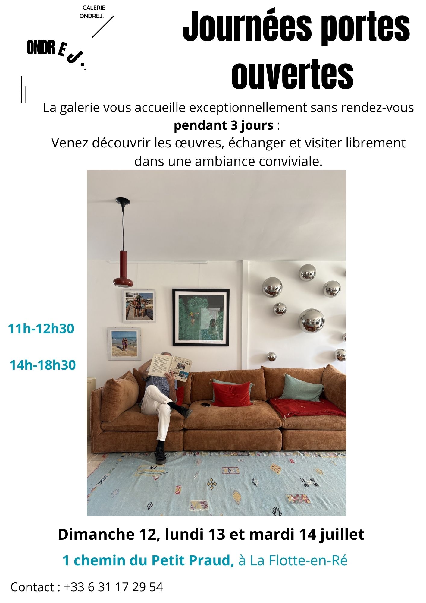Les journées portes ouvertes à la galerie Ondrej