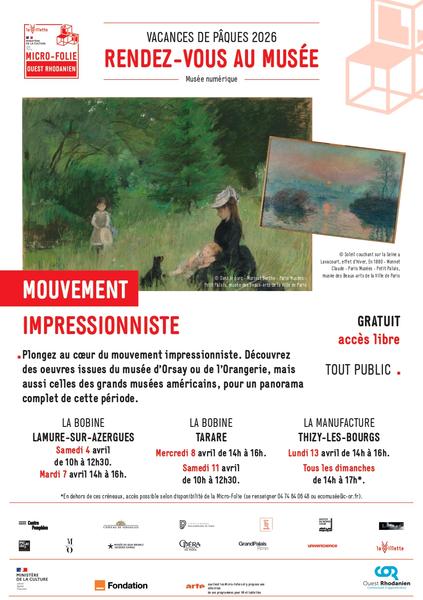 Rendez-vous au musée numérique - Mouvement impressionniste - Tarare