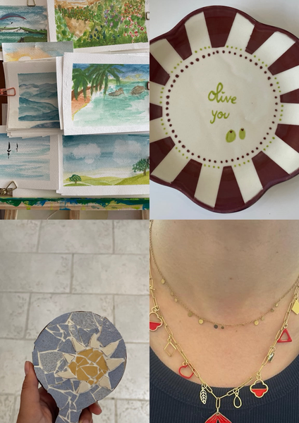 Ateliers créatifs mosaïque - aquarelle - céramique - bijoux