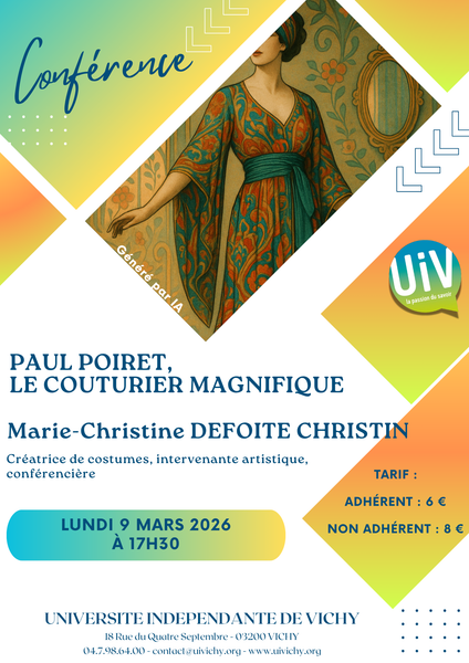 Conf&eacute;rence : Paul Poiret, le couturier magnifique