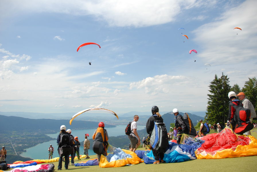 Lac Annecy parapente Col de La Forclazl