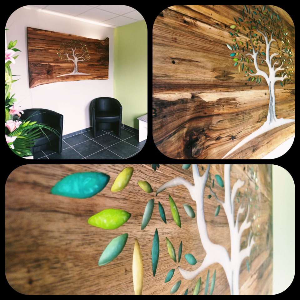 décoration murale rétro éclairée