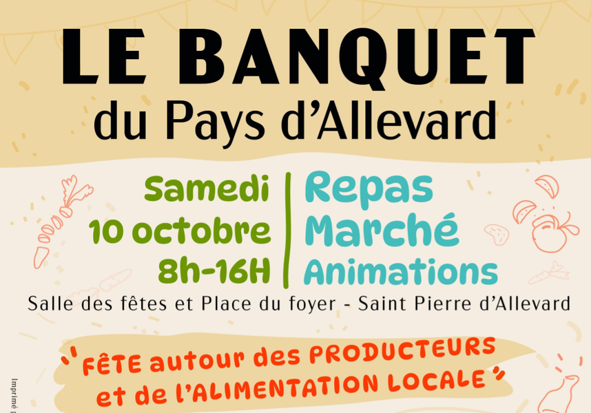 Le grand banquet du Pays d'Allevard dans le cadre du Mois de la Transition Alimentaire